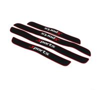 4 fundas protectoras de goma para umbral de puerta para protección interior del vehículo en umbrales de puerta delantera y trasera