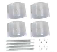 4 fundas protectoras para cabezales de aspersor para sistemas de riego en el suelo para evitar la compactación del suelo alrededor de las bases de aspersores y la estabilidad (transparente)