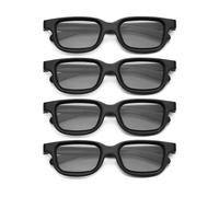 4 gafas 3D pasivas polarizadas compatibles con televisores 3D, cines 3D reales para juegos 3D y marcos de TV