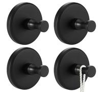 4 ganchos con ventosa sin taladrar, gancho para toallas y toallero con fuerte vacío para baño y cocina, ganchos inoxidables con ventosa de acero inoxidable