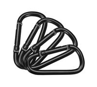 4 ganchos de resorte con clip en D, gancho de mosquetón, clip de llavero, mosquetón de escalada, hebilla de montañismo, mosquetón de aleación de aluminio, mosquetón portátil, ligero, mochila duradera