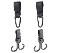 4 Ganchos Para Cochecito, Clip Para Cochecito De Transporte Firme Y Resistente Hecho De Cuero Pu, Adecuado Para La Suspensión De La Mochila Del Cochecito.