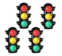 4 globos de semáforo de 31 pulgadas, decoración de cumpleaños de coche de carreras, gigantes, rojo, amarillo, verde, para escuela, tráfico, tema de seguridad, niños, construcción, vehículos