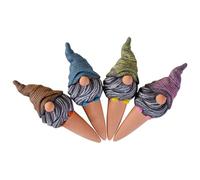 4 gnomos automáticos de jardín, puntas de riego divertidas para plantas de interior, para riego de raíces, jardín exterior, césped, macetero, arbusto