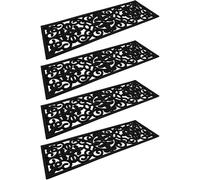 BURI 4X Goma Gradualmente Mate Gussoptik 75x25cm Protector de Escalera Alfombrillas Felpudo
