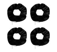 4 gomas para el pelo para mujer, de terciopelo, con cremallera, gadgets de viaje, gomas secretas, gomas para el pelo suaves para coletas, con cabeza de bola