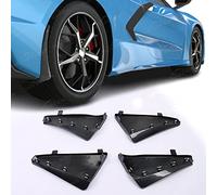 4 Guardabarros Delanteros y Traseros compatibles con Chevrolet Corvette C8 2020, 2021, 2022, Guardabarros, no Requiere taladrar