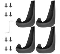 4 guardabarros para coche, guardabarros delantero y trasero, cubierta universal de modificación de neumáticos de coche con 8 tornillos, accesorios exteriores para protector de rueda de automóvil