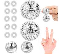 4 habilidades para erizo, 10 anillos de acupresión, magnéticos, bolas de acupresión, para erizo, anillo de acupresión, juego de habilidades para erizos, para aliviar el estrés