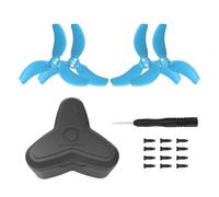 4 hélices Avata 2 Drone con estuche de almacenamiento para DJI Avata 2 hélices, organizador de paletas 3032S (4 hélices azules + estuche)