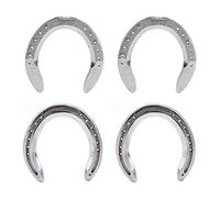4 herraduras de aleación de aluminio, kit ligero de herraduras metálicas para caballos, conjunto duradero de herraduras antideslizantes con pares delanteros y traseros para uso en (Tipo 5 (8,3 x 8,3