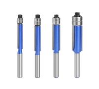 4 herramientas de corte de doble rodamiento, cortador multifuncional de doble rodamiento para máquina recortadora, broca de enrutador de madera de doble rodamiento