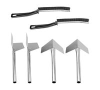 4 Herramientas De Enyesado, 2 Cepillos Para Rincones, Llana Para Esquinas, Llana Para Esquinas Interiores Para Paneles De Yeso, Llana De Acero Inoxidable Con Ángulo De 90 Grados