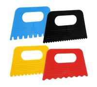 4 herramientas de raspador de pintura de plástico, kit de suministros de arte texturizado, herramientas de yeso para arte de textura sobre lienzo, masilla acrílica, yeso, arte y cerámica