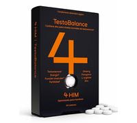 4 HIM TestoBalance Zinc para Testosterona Normal, Hombre, 60 Comprimidos