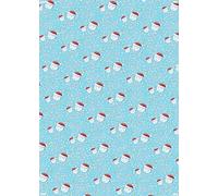 4 hojas con 4 etiquetas de caras lindas con texto en inglés "Happy 1st Christmas As My Uncle", papel de regalo para primera Navidad, relaciones familiares, color azul (PA)