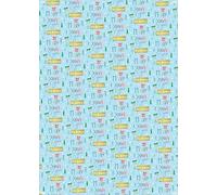 4 hojas con 4 etiquetas de papel de regalo de Navidad para hermano mayor, Navidad, hermano, azul para relaciones familiares (PA)