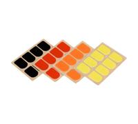 4 hojas de almohadillas adhesivas fuertes para boquilla de saxofón y clarinete, parches de cojín, almohadillas adhesivas fuertes para músicos principiantes