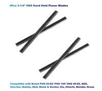 4 hojas de cepilladora manual HSS de 3-1/4" compatibles con Bosch PHO20-82/ PHO100/ GHO40-82 AEG Holz-Her