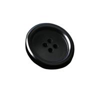 4-hole black sewn round hole resin button suitable for sewing clothes manual scrapbooking and clothing mix and match with(20mm)