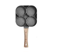 4 hole nonstick wooden handle omelette skillet omelette hash browns burger skillet