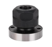 4 Holes Flange Chuck Seat, Stainless Steel Fine Grinding Eccentric Nut Precision Collet Holder for Lathe Equipment Accessories Tooling Set