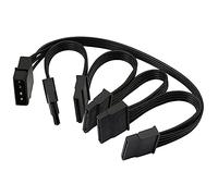 4 IDE 1 a 5 SATA 15 cable divisor de alimentación de disco duro para DIY disco duro PC Sever 18AWG potencia