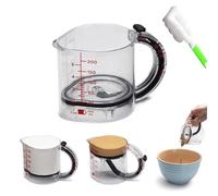 4-in-1 Adjustable Measuring Cup, All-in-1 Adjustable Measuring Cup, for Honey Peanut Butter, Space Base, Space-Saving Easy to Clean, Can Be Raised to Create Four Different Measurements (1pcs)