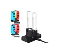 4-in-1 charger compatible with Nintendo Switch Joy-Con controllers, charging station with LED indicator, compatible with Nintendo...