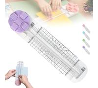 4 In 1 Cutter,4 In 1 Paper Cutter, Multi-Function Paper Trimmer, 4 Style Multi-Function Trimmer with Straight, Wavy, Perforation and Crease Blade, for Cutting Paper,Coupons-D