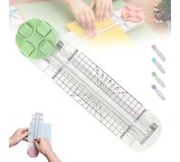 4 In 1 Cutter,4 In 1 Paper Cutter, Multi-Function Paper Trimmer, 4 Style Multi-Function Trimmer with Straight, Wavy, Perforation and Crease Blade, for Cutting Paper,Coupons-C