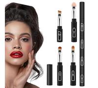 4-in-1 Detachable Makeup Pen Brush - Portable Makeup Brush Pen, Travel Makeeup Brusssh Set, Compact Lip Eyeshadow Powder Blush Brussh Tool For Women Purse Cosmetic Kit Christmas Wedding Party Gift