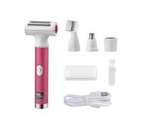 4-in-1 Electric Shaver for Women, USB-C Rechargeable Cordless Electric Razor for Face & Body Bikini Nose Eyebrows