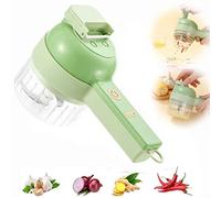 4 in 1 Handheld Electric Vegetable Cutter Set,Multifunction Wireless Electric Grinder,electric vegetable cutter,Electric Food Chopper,For Garlic Pepper Chili Onion Celery Ginger Meat