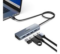 4 in 1 Hub USB C 3.2 Gen 2, 10 Gbit/s 4 Puertos USB A, Cable de 50cm, Adaptador USB 3.0 Ultra Delgado Compatible con MacBook Air, PS4 y Ordenador Portátil Surface Pro, XPS