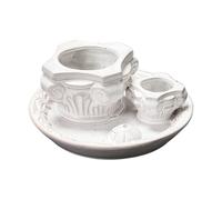 4 In 1 Incense Burner,Santo Holder | Multifunction Candle Santo Burner for Burning Ceramic Ash Catcher Tray for Meditation Yoga Room