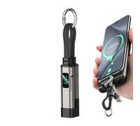4 In 1 Keychain Charger Cable - LED Display Charger Cord, Short 65W
