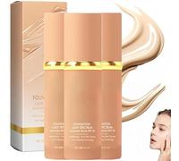 4 in 1 Liquid Foundation-Sun protection,Lightweight, Long Lasting,Oil Control, Moisturizing Medium Full Coverage Concealer with SPF 50+, All Day Flawless Waterproof Foundation (3PCS)