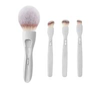 4 in 1 Magnetic Makeup Brush Set, Portable Travel Brushes With Soft | Four In Onē Design, Magnetic Detachable Brush Heads, Soft Synthetic Bristles, Compact Travel Size, For Blush Powder