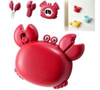 4-in-1 Magnetic Refrigerator Magnet with Scissors,Box Cutter,Bottle Opener, Crab Shaped Multi Tool for Office,Homes,Bar and Everyday Use, Portable Compact Kitchen Gadget for Fridge Decor