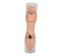 4 in 1 Makeup Brush, Travel Makeup Brushes with Case Powder Brush Foundation Brush Eyeshadow Brush Concealer Brush Double Ended Makeup Brush Ideal for Liquid Cream Powder