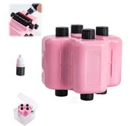 4 in 1 Math Roller Stamp,Randomized Addition,Subtraction, Multiplication,Roller Digital Teaching Stamps for Kids,Reusable Learning Stamp with Refillable for Classroom & Home Use (Pink)