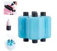 4 in 1 Math Roller Stamp,Randomized Addition,Subtraction, Multiplication,Roller Digital Teaching Stamps for Kids,Reusable Learning Stamp with Refillable for Classroom & Home Use (Blue)