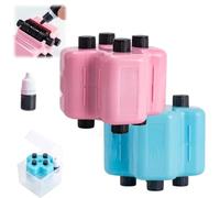 4 in 1 Math Roller Stamp,Randomized Addition,Subtraction, Multiplication,Roller Digital Teaching Stamps for Kids,Reusable Learning Stamp with Refillable for Classroom & Home Use (2MIX)