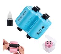 4 in 1 Math Roller Stamp Set, 4 in 1 Math Stamp Roller, Randomized Addition, Subtraction, Multiplication & Fill-in-the-Blank Practices, Refillable Reusable Maths Stamp (Blue)