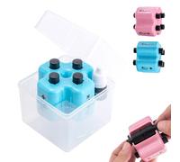 4-in-1 Maths Roller Stamp for Kids - Addition Subtraction Multiplication Division Math Stamp Roller | Reusable Educational Learning Tool & Practice Supplies for Preschool & Elementary Students (Blue)