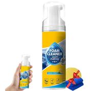 4-in-1 Multi-Enzyme Foam Cleaner 5oz, All-Purpose Deep Cleaning Spray,Foam Cleaner Multi Purpose - for Car Interior, Kitchen Grease, Bathroom Tiles, Sofa Upholstery (2)