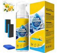 4-In-1 Multi-Enzyme Foam Cleaner 5oz, All-Purpose Deep Cleaning Spray for Car Interior, Foam Cleaner Spray,Multi Purpose Compost for Outdoor Plants,Lemon Fresh Scent (1PC)