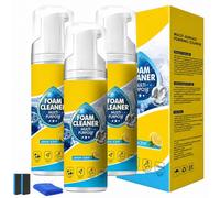 4-In-1 Multi-Enzyme Foam Cleaner 5oz, All-Purpose Deep Cleaning Spray for Car Interior, Foam Cleaner Spray,Multi Purpose Compost for Outdoor Plants,Lemon Fresh Scent (3PCS)