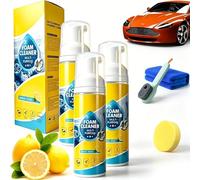 4-In-1 Multi-Enzyme Foam Cleaner, Foam Cleaner All Purpose, Foams Cleaners Spray, No-Rinse Cleaners For Car Interior, Kitchen, Bathroom Tiles, Sofa Upholstery (3PC)